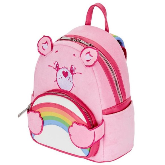 Loungefly Care Bears 40th Anniversary Cheer Bear Cosplay Plush Mini Backpack NWT main image 7